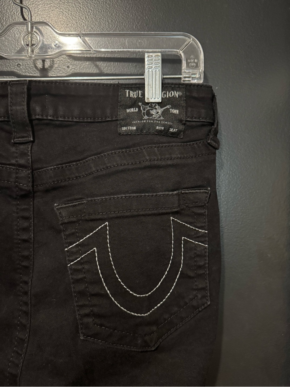 True Religion Jennie Curvy Black Slim Jeans